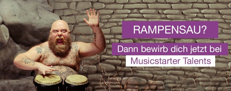 Rampensau? Dann bewirb dich jetzt bei Musicstarter Talents!